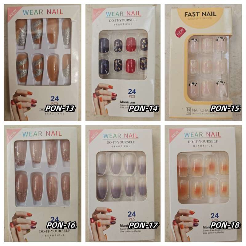 Press On Nails 24pcs  message number of box