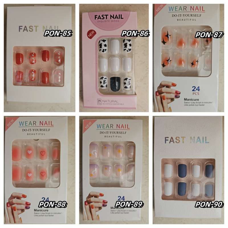 Press On Nails 24pcs  message number of box
