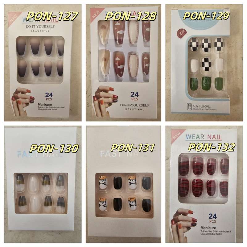 Press On Nails 24pcs  message number of box