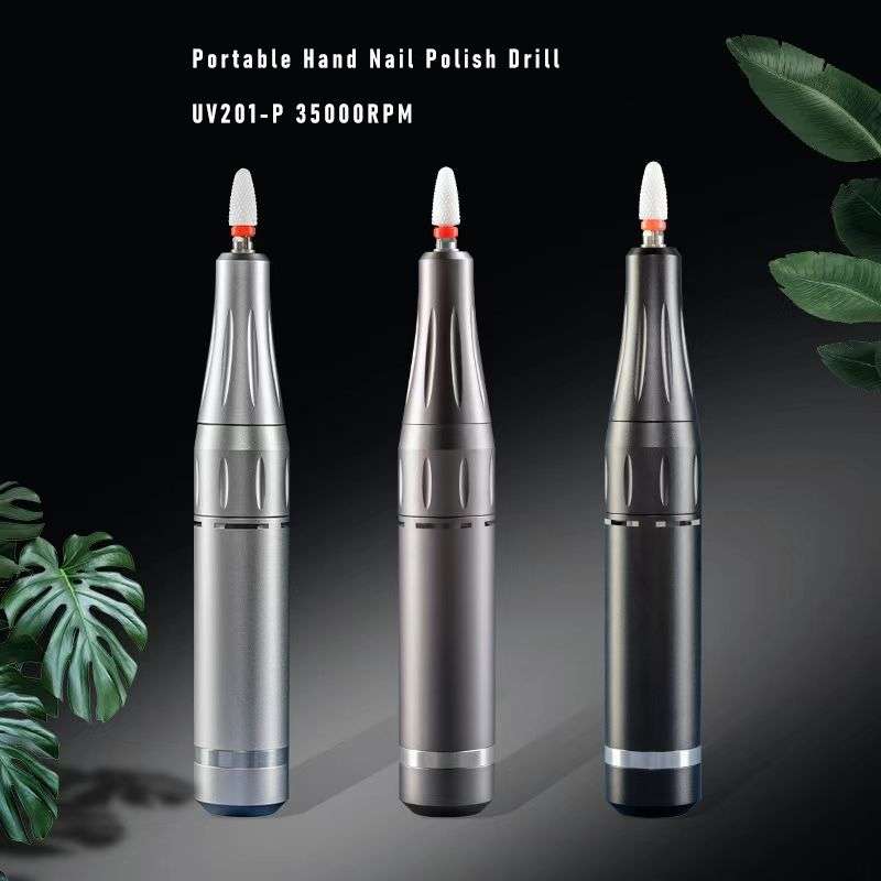 Portable Hand Nail Polish Drill UV201-P 35000RPM only black
