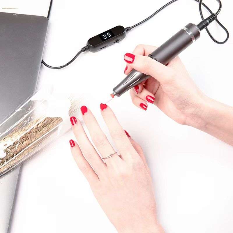 Portable Hand Nail Polish Drill UV201-P 35000RPM only black