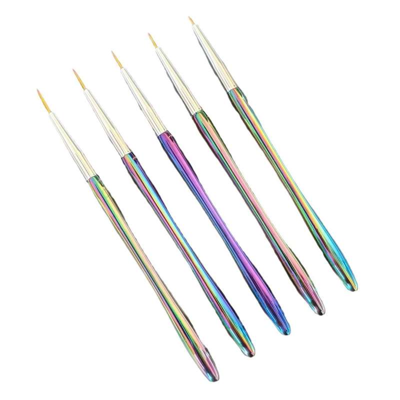 5pcs Rainbow Striping Brush Set