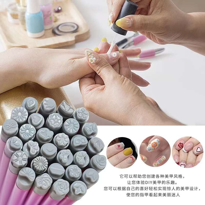Silicon Nail Art Stamp Pen MESSAGE STAMP PEN NUMBER