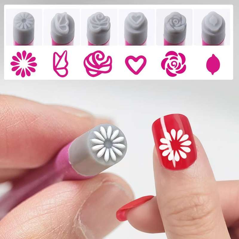 Silicon Nail Art Stamp Pen MESSAGE STAMP PEN NUMBER