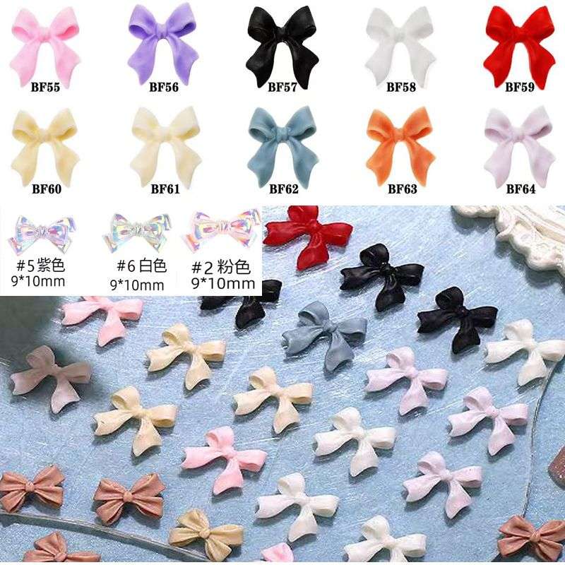 52pcs Bowtie Nail Rhinestone