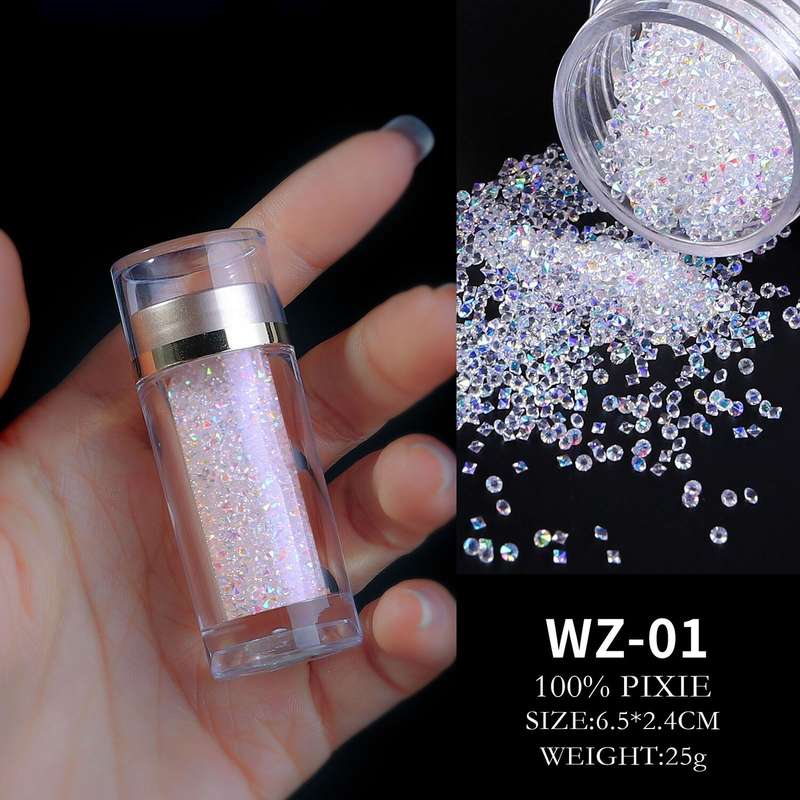 Elf WZ01 PIZIE Nail Beads rhinestones Glass Bottle