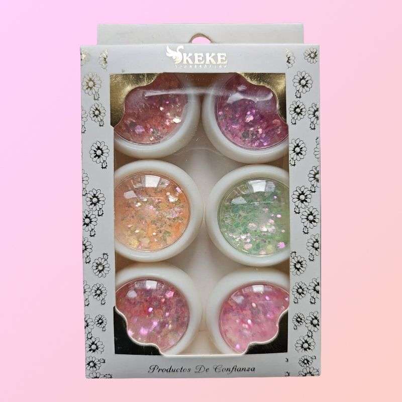 6 colours Fine Glitter