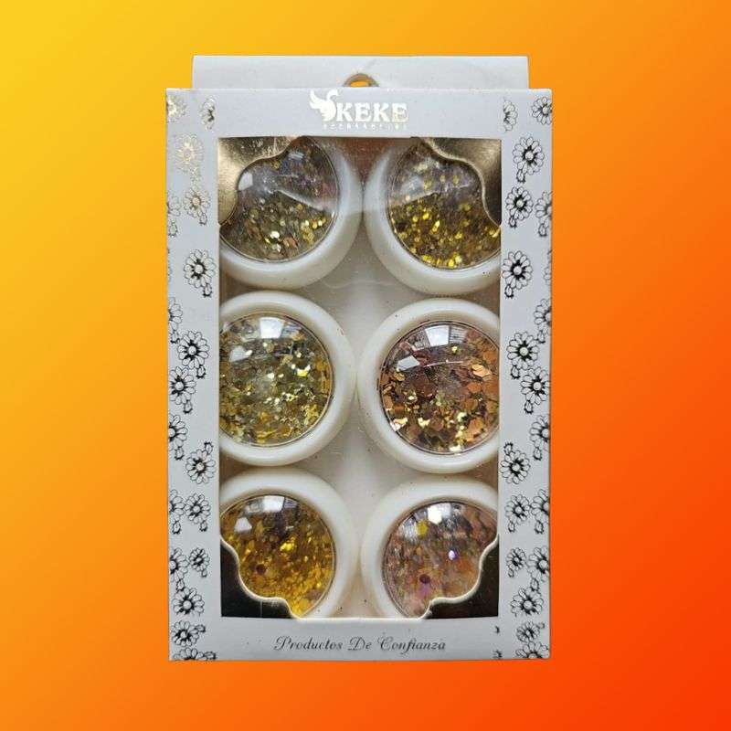 6 colours Fine Glitter