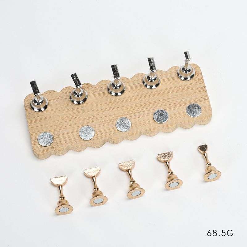 Practice magnetic nail holder with stand