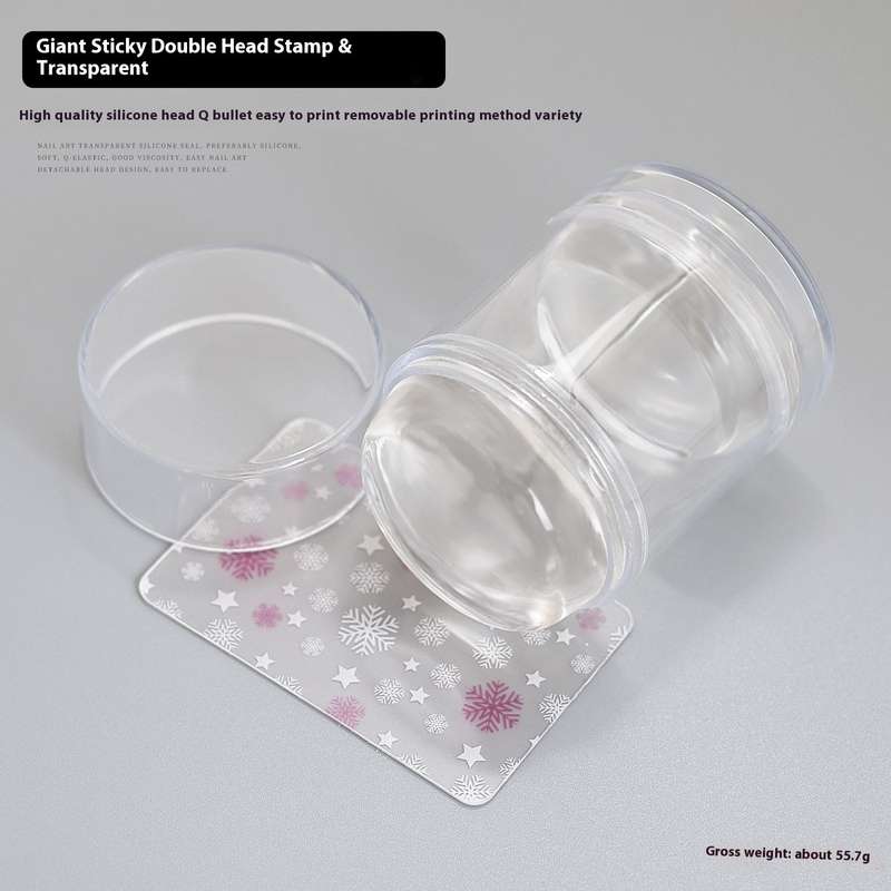 Double Size Super Sticky Stamper Size: 2.8 x 6 (cm) clear