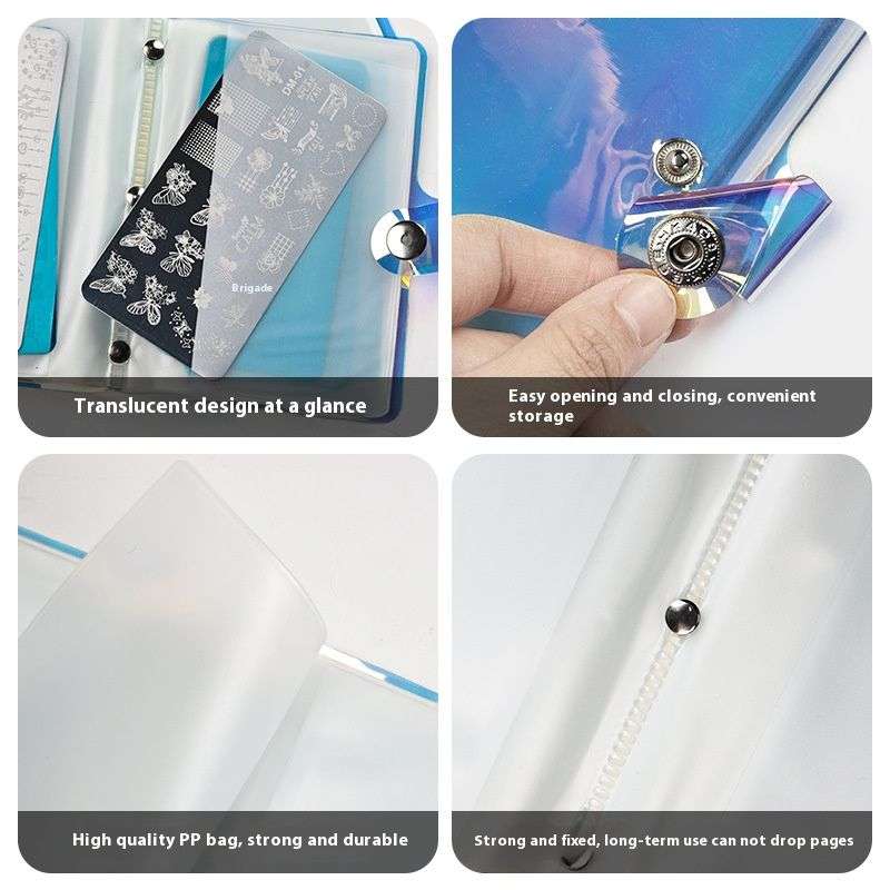 Holo Stamping Plate Bag 20 slots 6*12