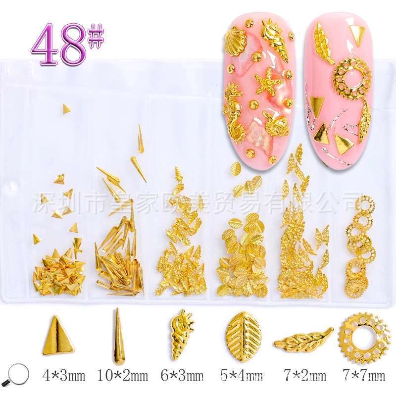 6 Grids Metal Rhinestone message number