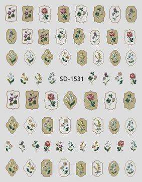 3D relief - style nail sticker - SD1531