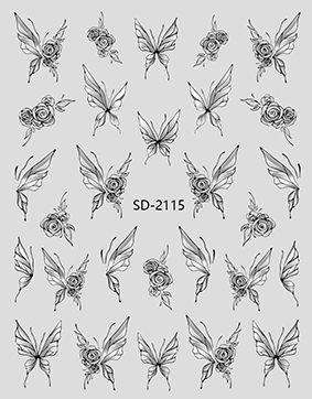 3D relief - style nail sticker - SD2115