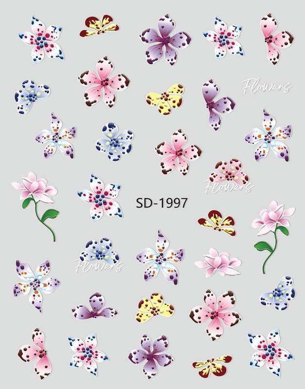 3D relief - style nail sticker - SD1997