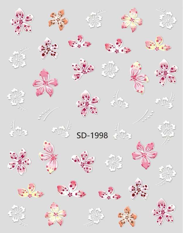 3D relief - style nail sticker - SD1998