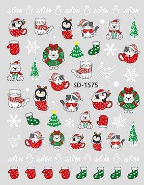 3D relief - style nail sticker - SD1575