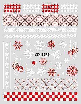 3D relief - style nail sticker - SD1578