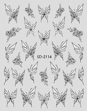 3D relief - style nail sticker - SD2114