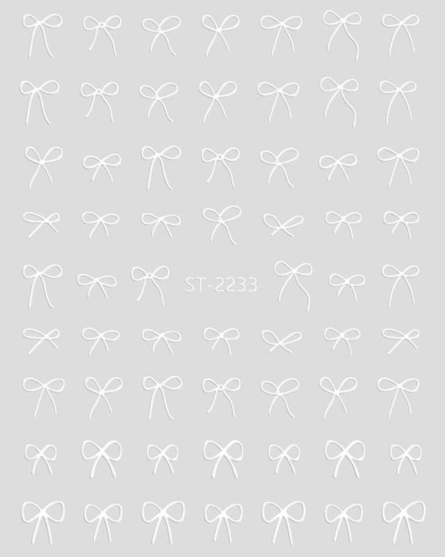 3D relief - style nail sticker - SD2233 Bowtie
