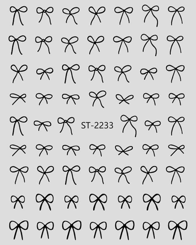 3D relief - style nail sticker - SD2233 Bowtie