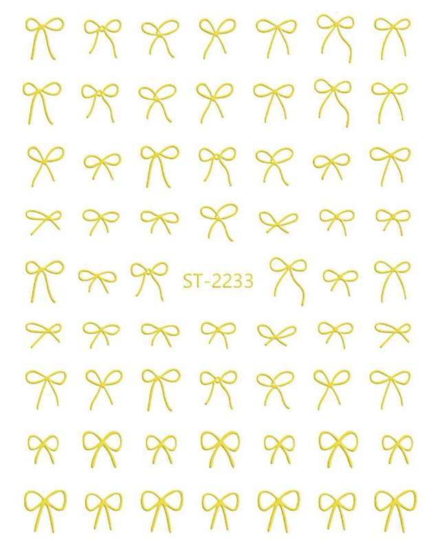 3D relief - style nail sticker - SD2233 Bowtie