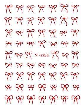 3D relief - style nail sticker - SD2233 Bowtie