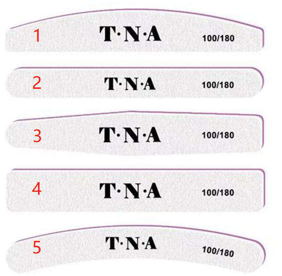 TNA Grey Filer 100/180 25pcs   4-Rectangle