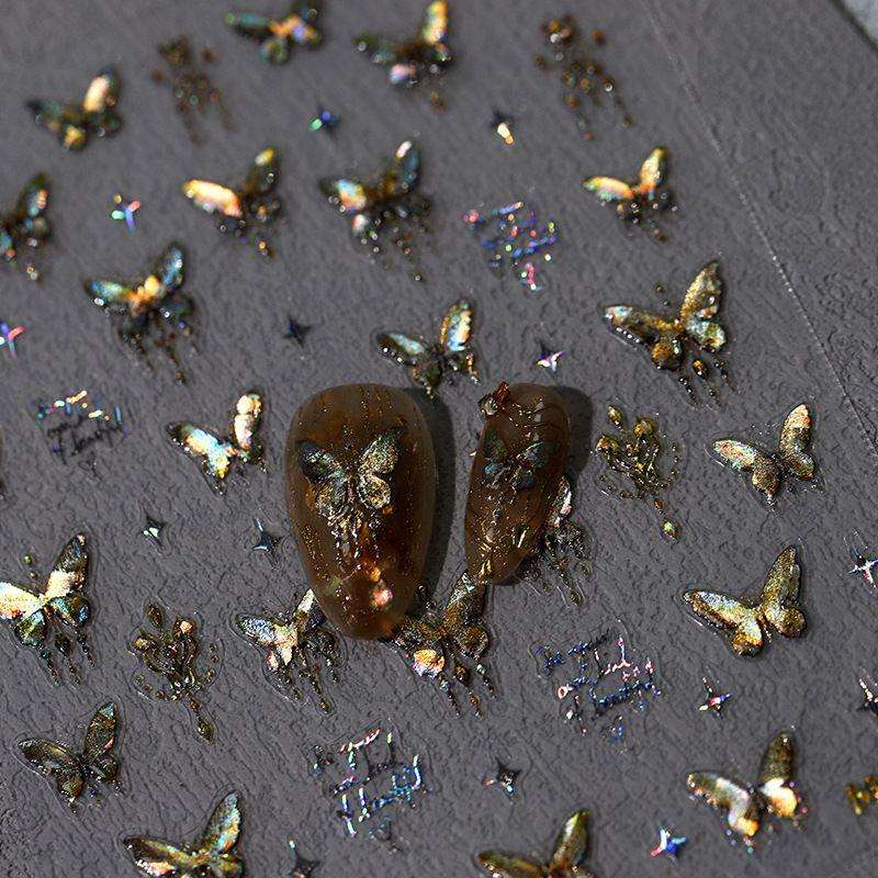 5D Butterfly Nail Jelly Sticker M-224