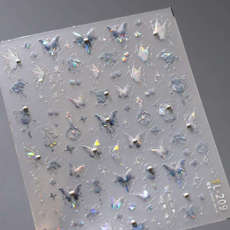 5D Butterfly Nail Jelly Sticker TL-209