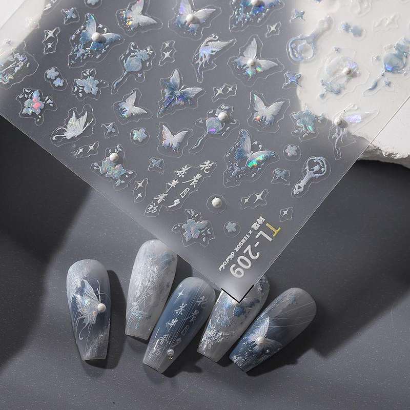 5D Butterfly Nail Jelly Sticker TL-209