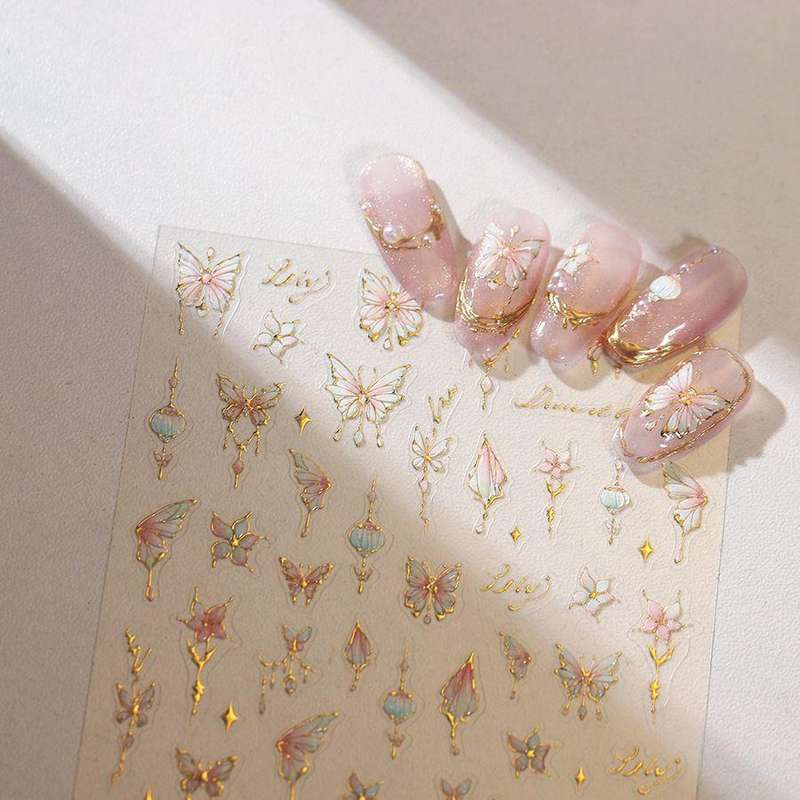 5D Butterfly Nail Jelly Sticker M-879