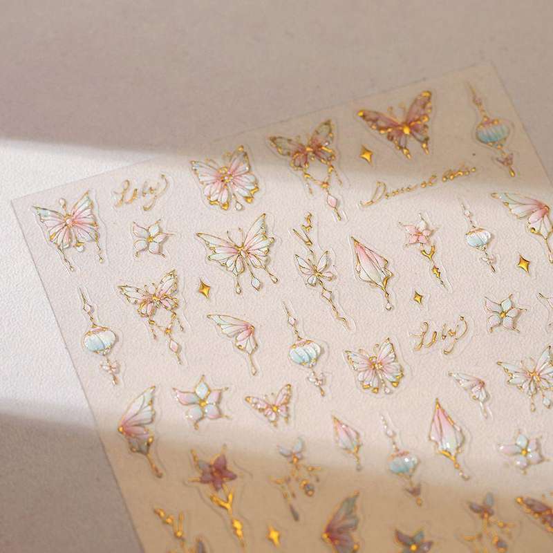 5D Butterfly Nail Jelly Sticker M-879