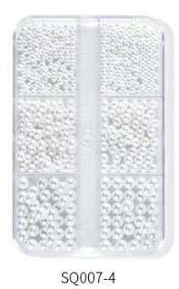 6 Grids Pearl Nail Decoration-   SQ007-4