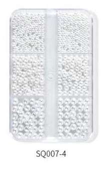 6 Grids Pearl Nail Decoration-   SQ007-4