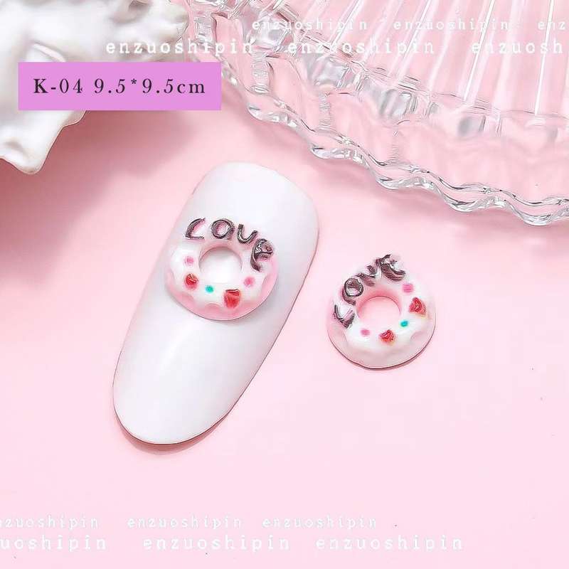 Ice Cream & Donuts Nail Art Decoration 20pcs - K-04