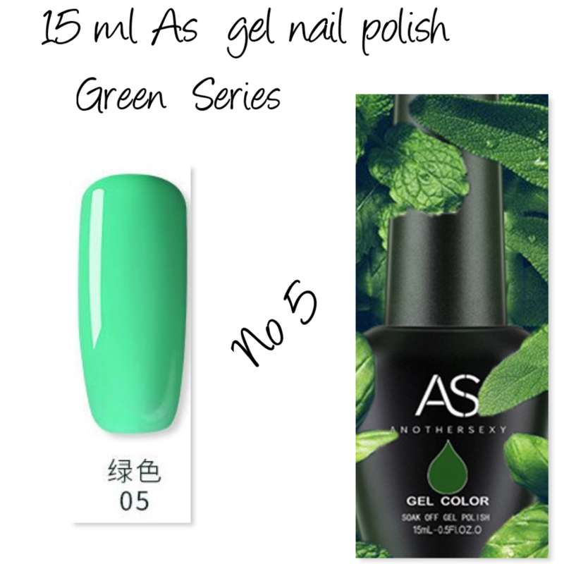 AS UV/LED Gel Polish 15ml - Green Series   no 5