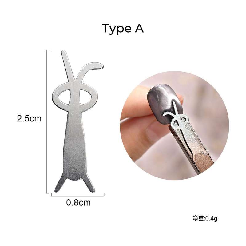 multifunctional Y-shaped iron suction love cat eye iron sheet cute folded ear rabbit  Type A