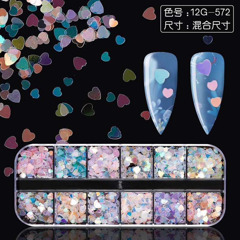 12 Grids Nail Decoration -12G-572