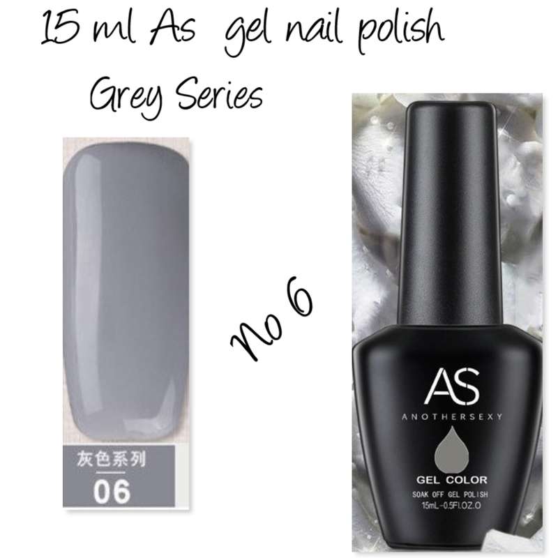 AS UV/LED Gel Polish 15ml - Grey Series  no 6