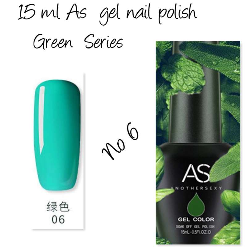 AS UV/LED Gel Polish 15ml - Green Series   no 6