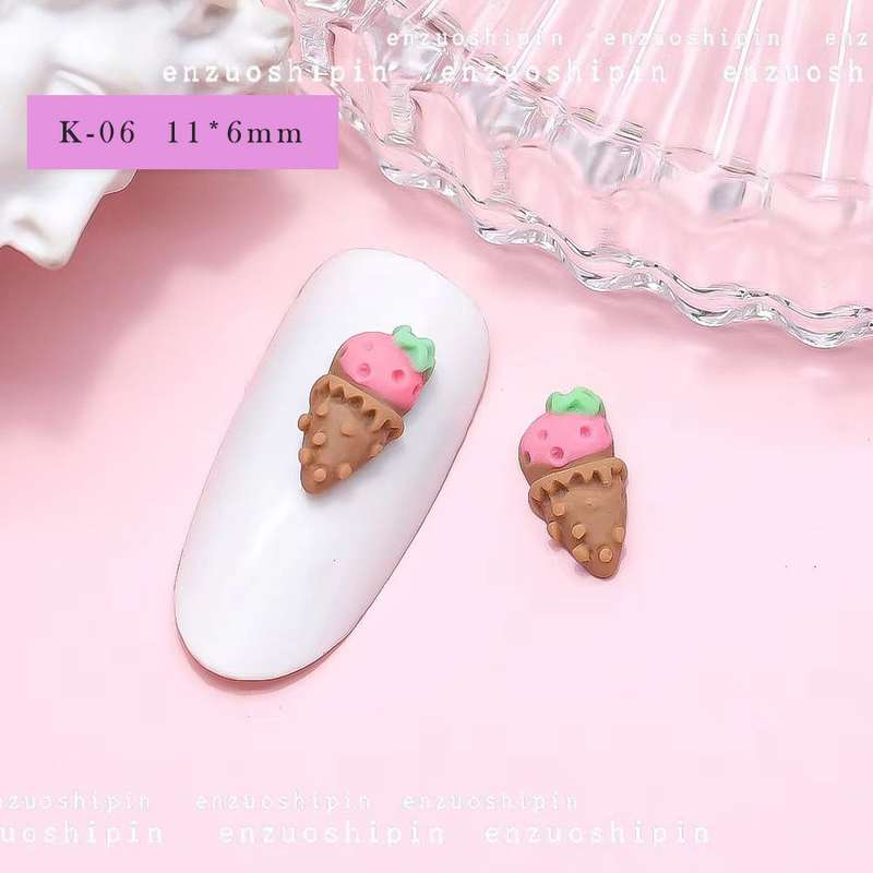 Ice Cream & Donuts Nail Art Decoration 20pcs - K-06