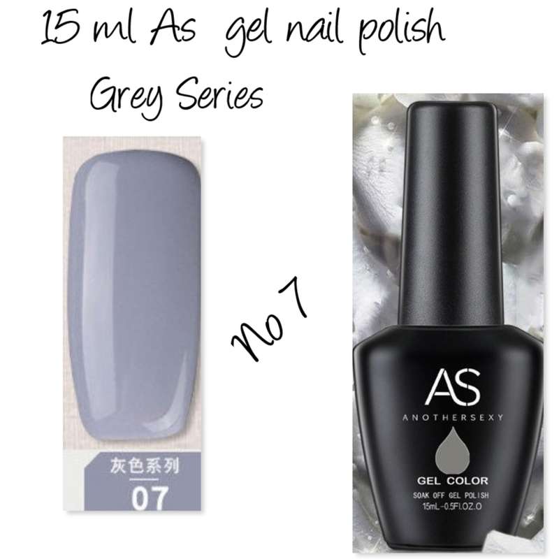 AS UV/LED Gel Polish 15ml - Grey Series  no 7