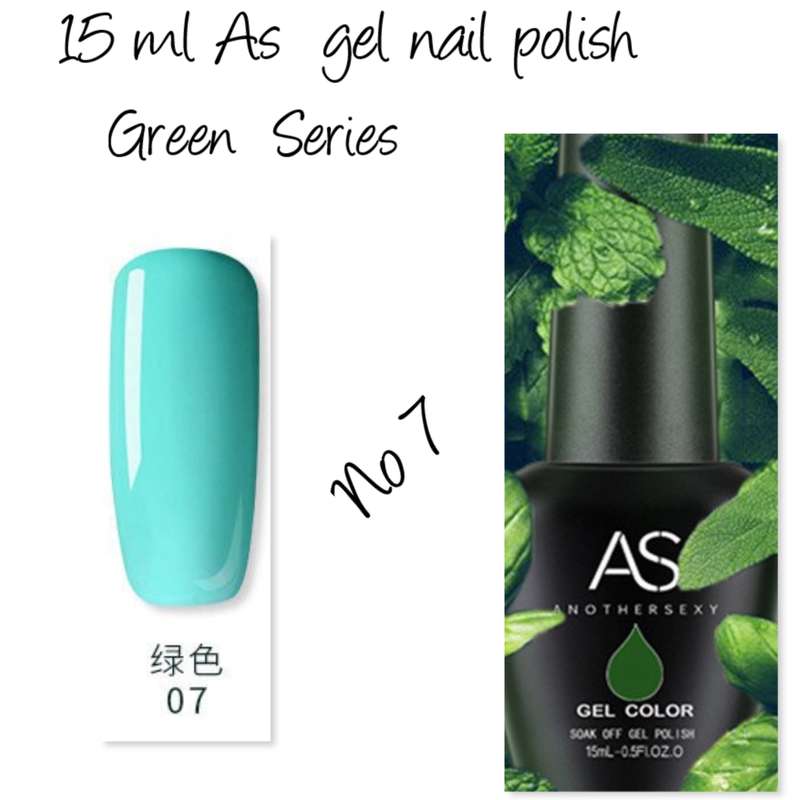 AS UV/LED Gel Polish 15ml - Green Series   no 7