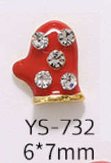 Christmas Nail Alloy Decoration - YS-732