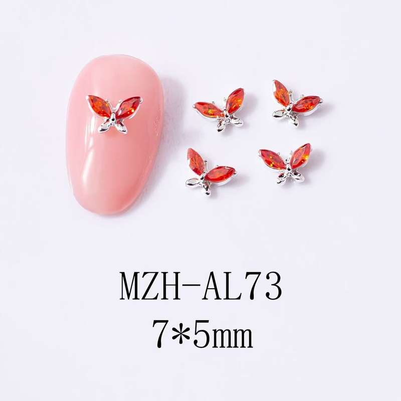 Mini Zircon Hourseeye Butterfly 5pcs-  MZH-AL73