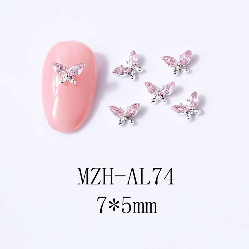 Mini Zircon Hourseeye Butterfly 5pcs-  MZH-AL74