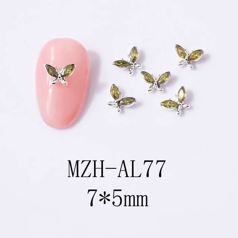Mini Zircon Hourseeye Butterfly 5pcs-  MZH-AL77
