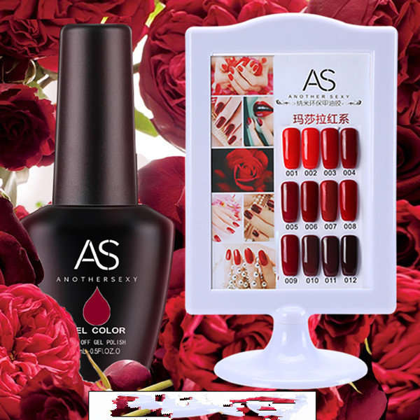AS UV/LED Gel Polish 15ml - Red Wine Series message number