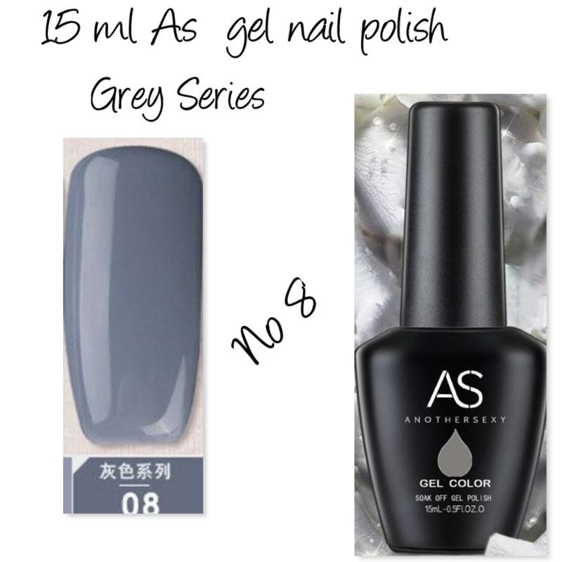 AS UV/LED Gel Polish 15ml - Grey Series  no 8
